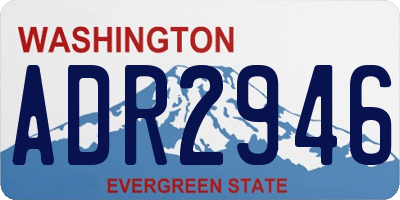 WA license plate ADR2946