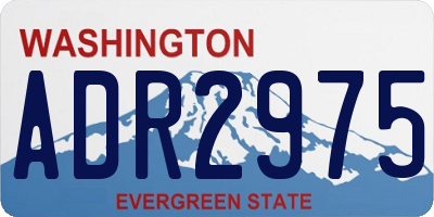 WA license plate ADR2975