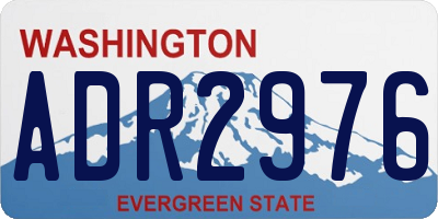 WA license plate ADR2976