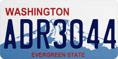 WA license plate ADR3044