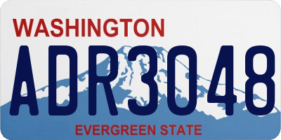 WA license plate ADR3048