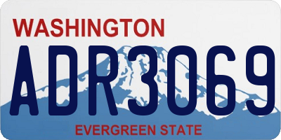 WA license plate ADR3069