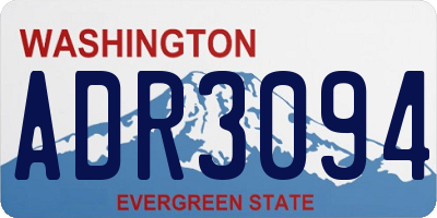 WA license plate ADR3094