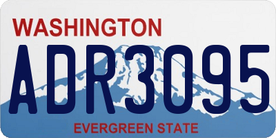 WA license plate ADR3095