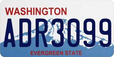 WA license plate ADR3099