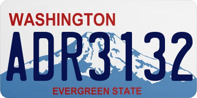 WA license plate ADR3132