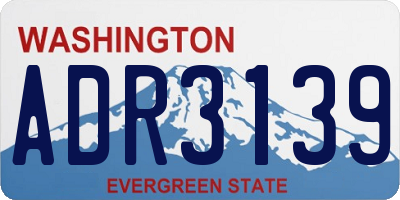 WA license plate ADR3139