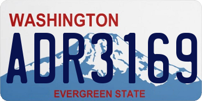 WA license plate ADR3169