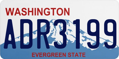 WA license plate ADR3199