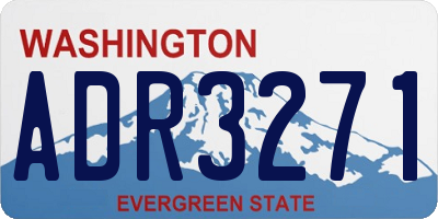 WA license plate ADR3271