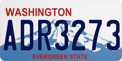 WA license plate ADR3273