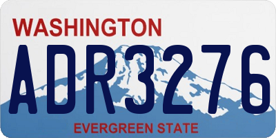 WA license plate ADR3276