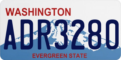WA license plate ADR3280