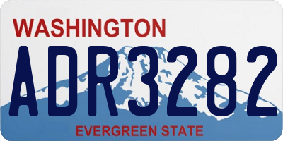WA license plate ADR3282