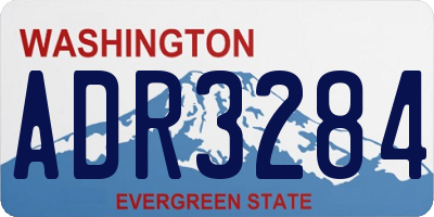 WA license plate ADR3284