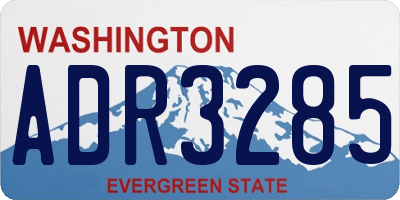 WA license plate ADR3285