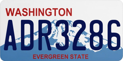 WA license plate ADR3286