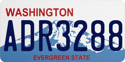 WA license plate ADR3288