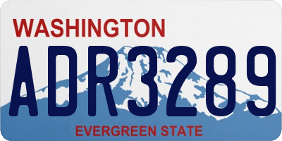 WA license plate ADR3289