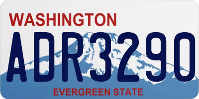 WA license plate ADR3290