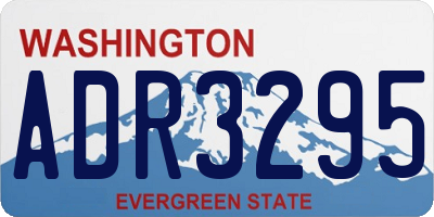 WA license plate ADR3295