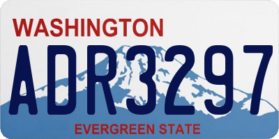 WA license plate ADR3297