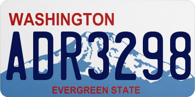 WA license plate ADR3298