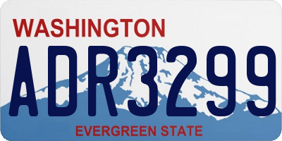 WA license plate ADR3299