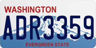 WA license plate ADR3359