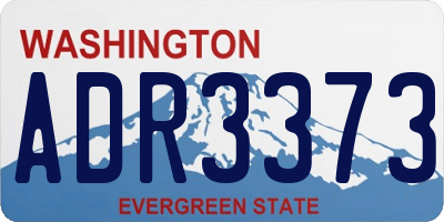 WA license plate ADR3373