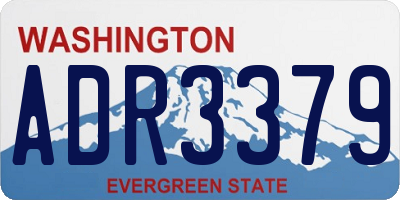 WA license plate ADR3379