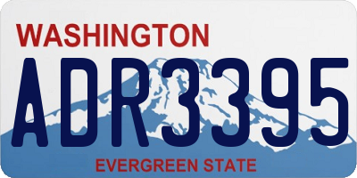 WA license plate ADR3395