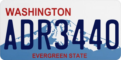 WA license plate ADR3440