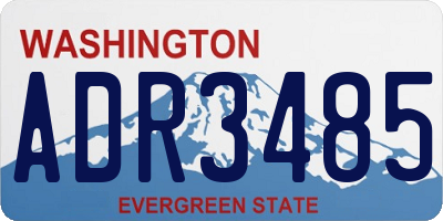 WA license plate ADR3485