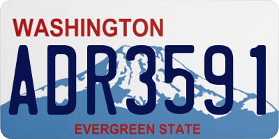 WA license plate ADR3591