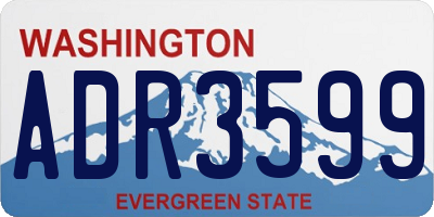 WA license plate ADR3599
