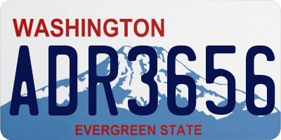 WA license plate ADR3656