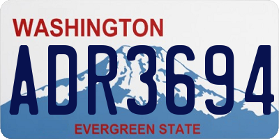 WA license plate ADR3694