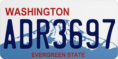 WA license plate ADR3697