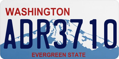 WA license plate ADR3710