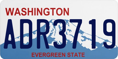 WA license plate ADR3719