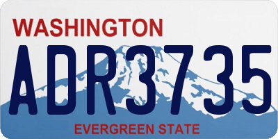 WA license plate ADR3735