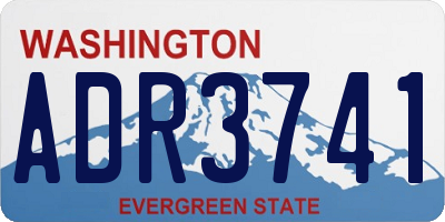 WA license plate ADR3741
