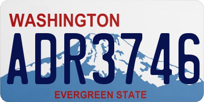 WA license plate ADR3746