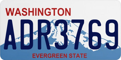 WA license plate ADR3769