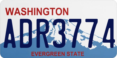 WA license plate ADR3774
