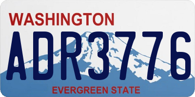 WA license plate ADR3776