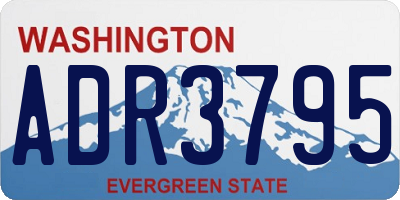 WA license plate ADR3795