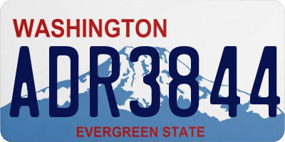 WA license plate ADR3844