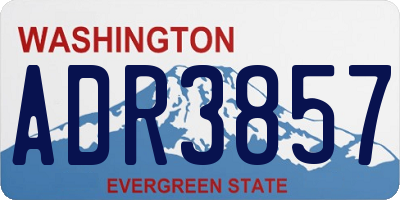 WA license plate ADR3857